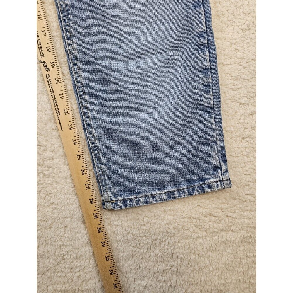 Bass Jeans Women's 10 Short Relaxed Fit Light Wash Blue Mom Jeans Preppy 90s - Picture 6 of 16